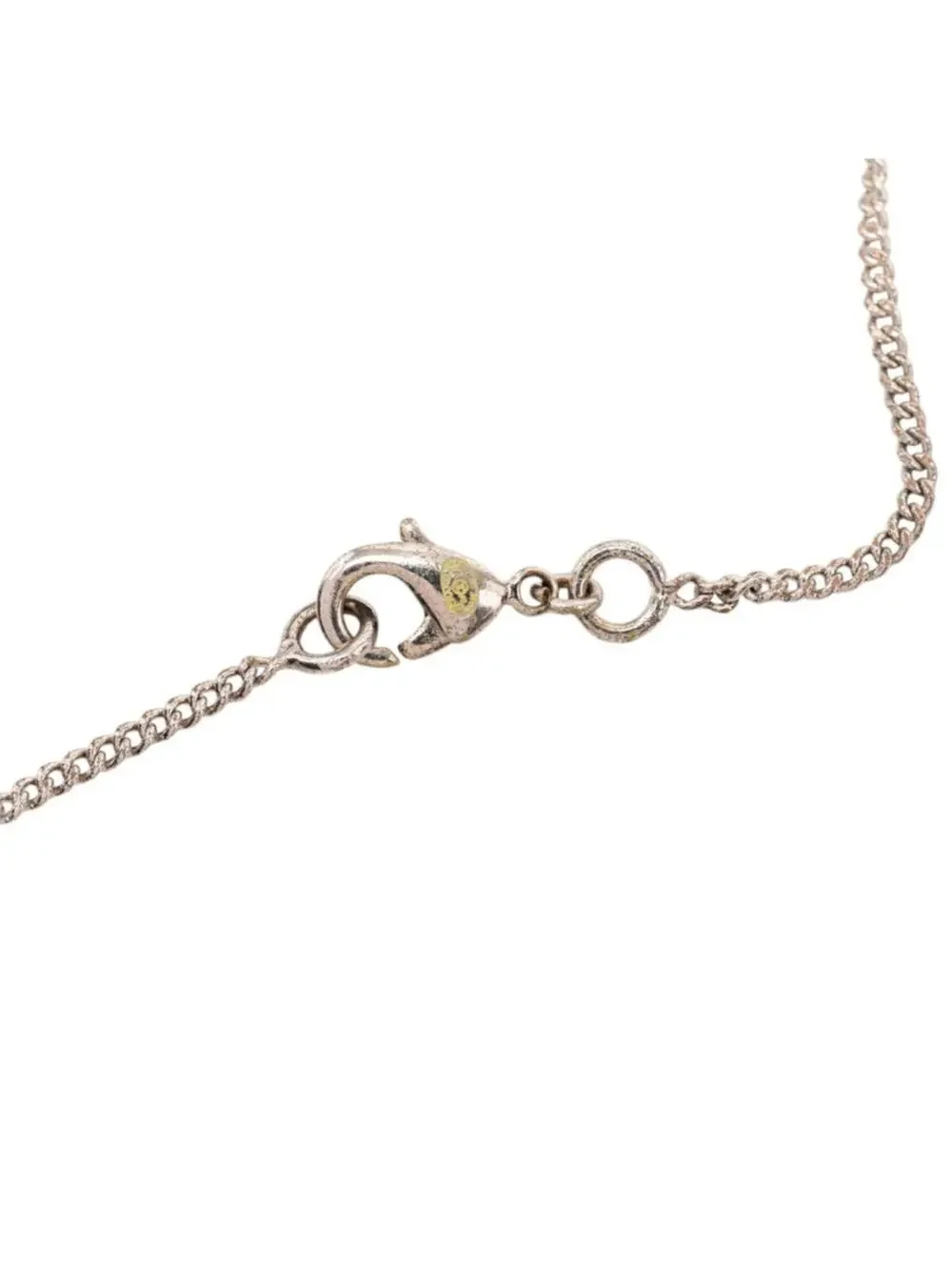 Chanel Cc Logo Pendant Necklace Silver- #299625C64B